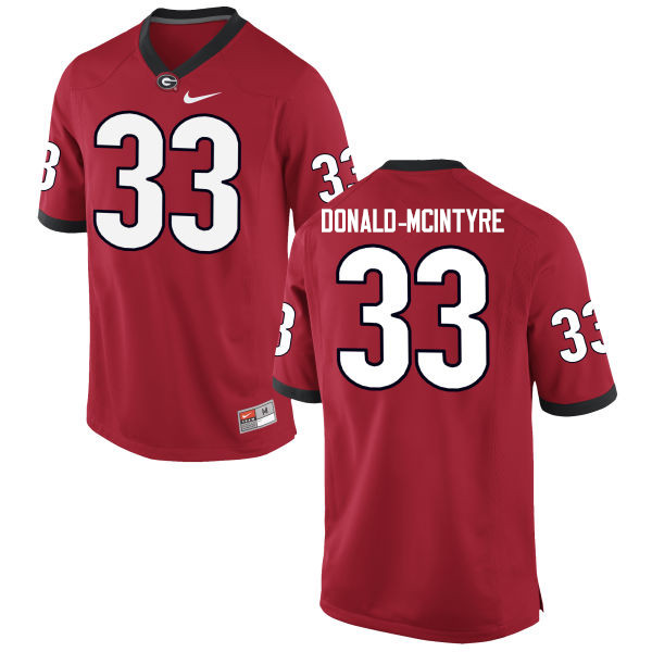 Georgia Bulldogs #33 Ian Donald-McIntyre College Football Jerseys-Red